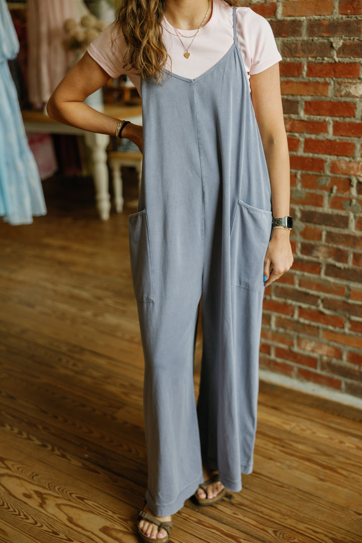 Ava Jumpsuit - Crown Blue