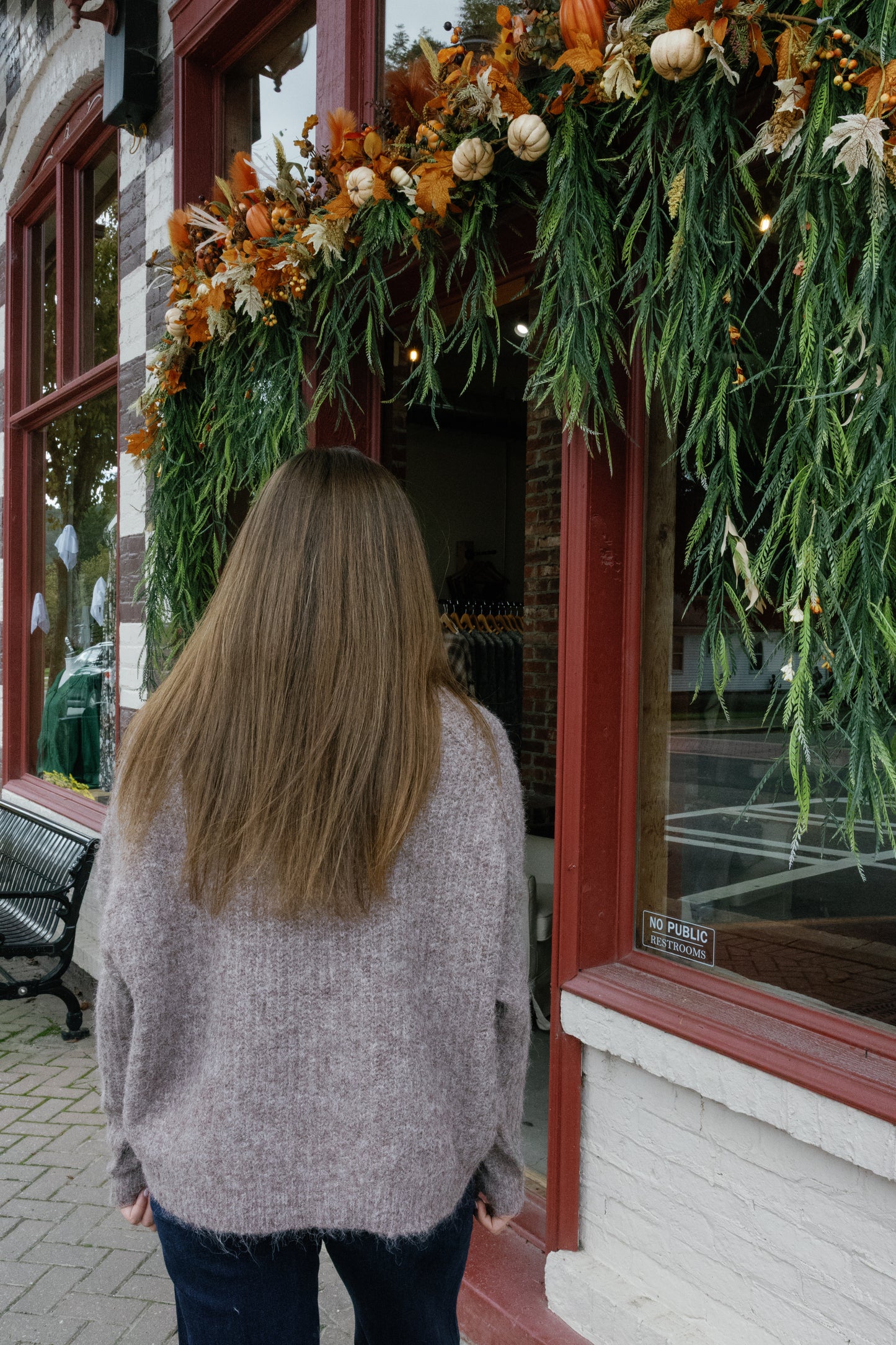 Baylee Sweater Cardigan - Dark Mauve