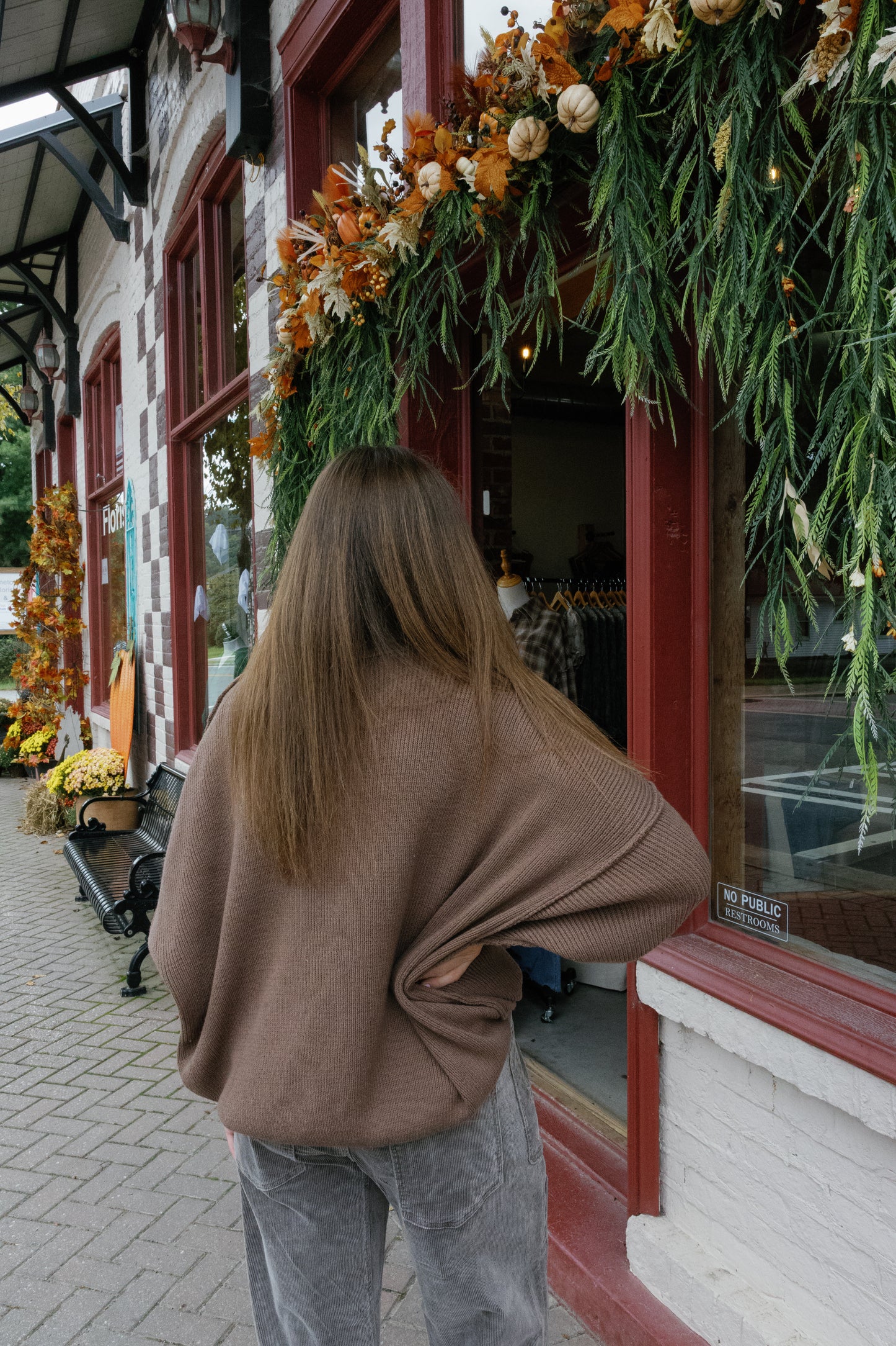 Amber Oversized Sweater - Coffee