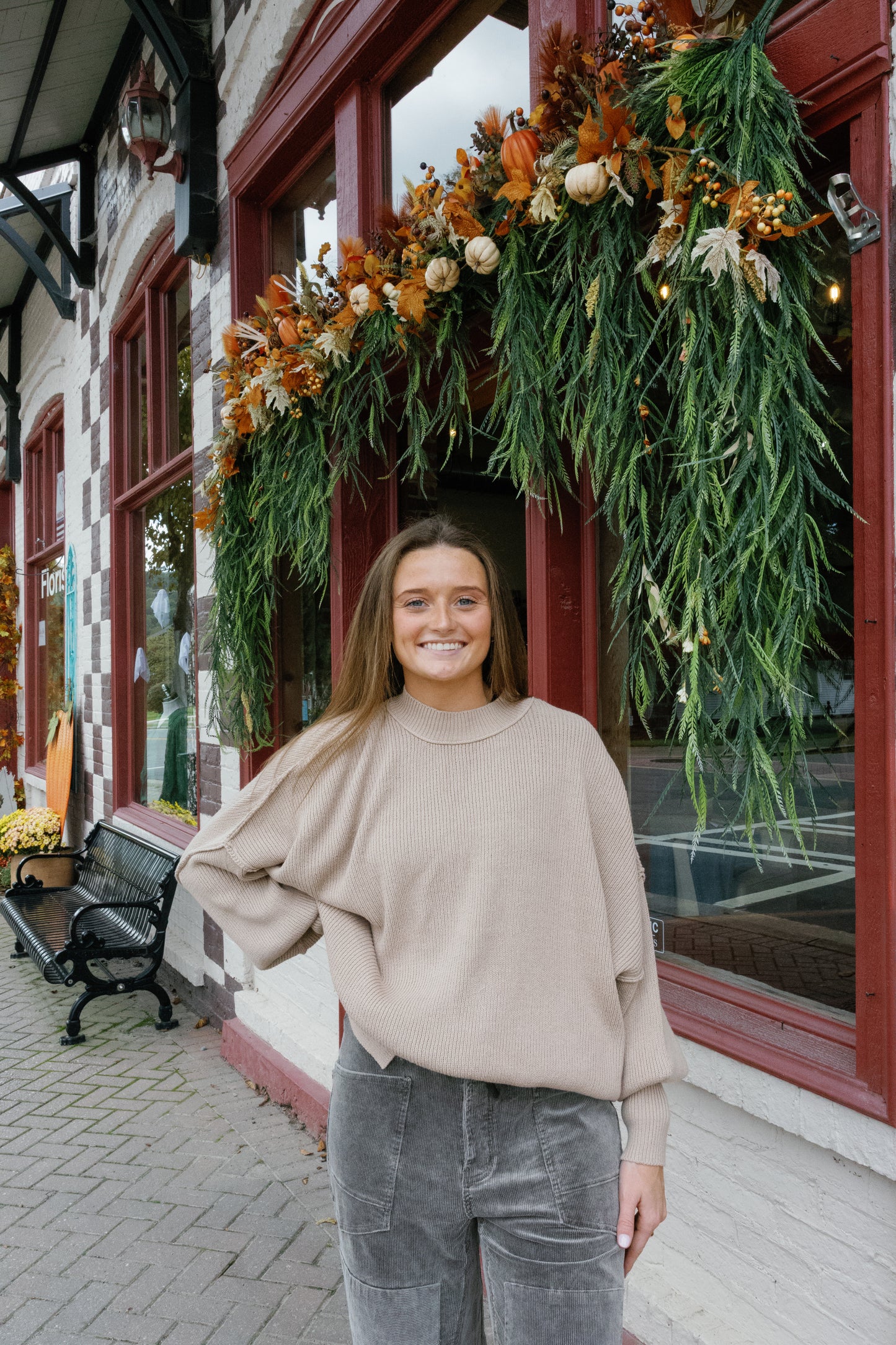 Amber Oversized Sweater - Taupe