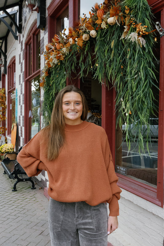 Amber Oversized Sweater - Terra