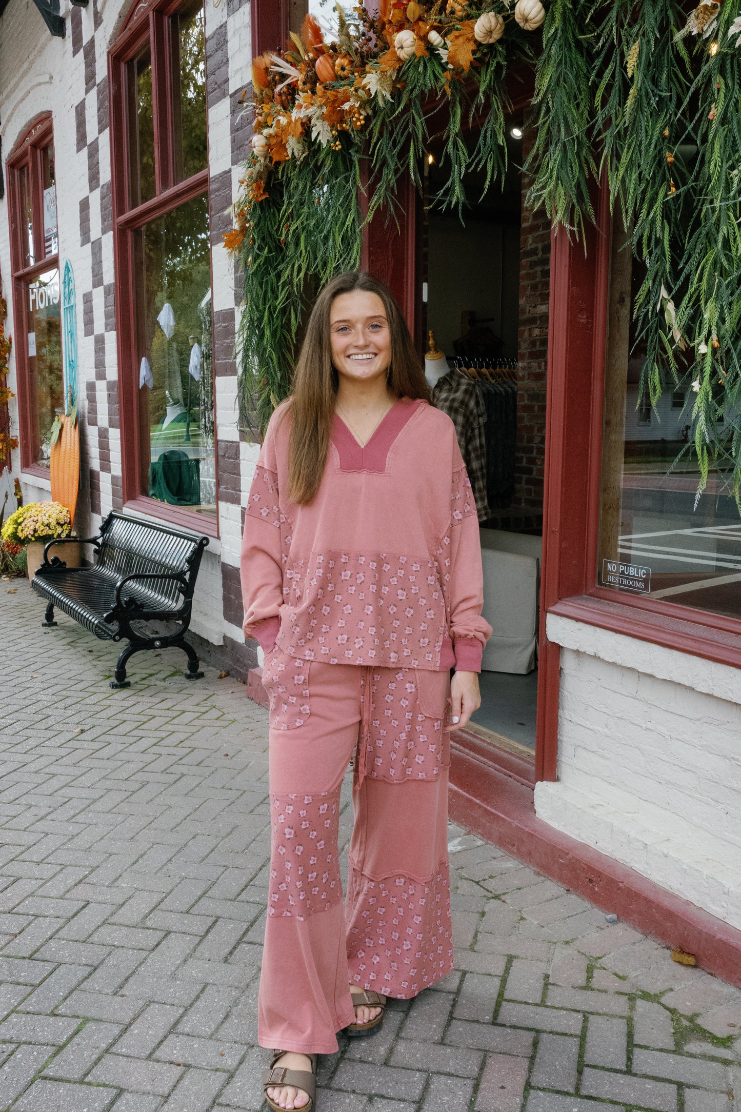 Maddie Top - Dried Rose