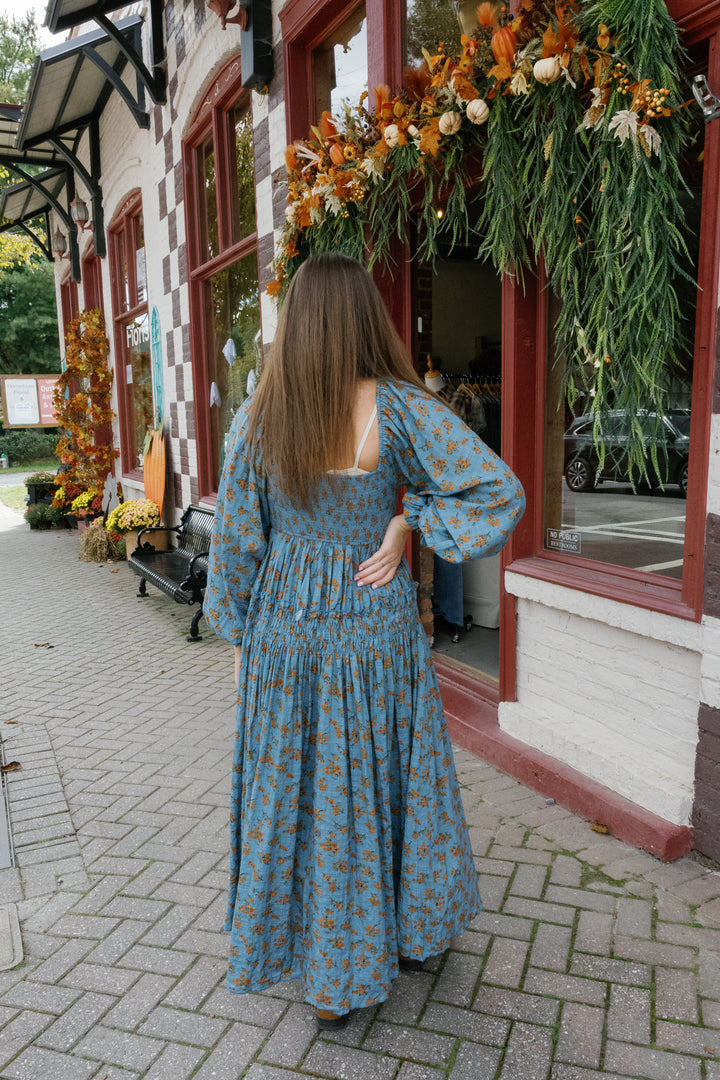 Tillie Midi Dress - Blue