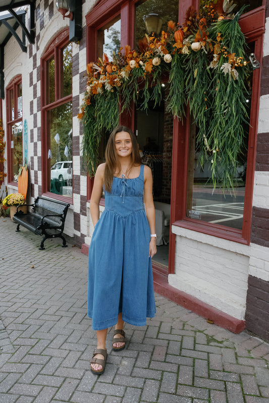 Kelsey Midi Denim Dress