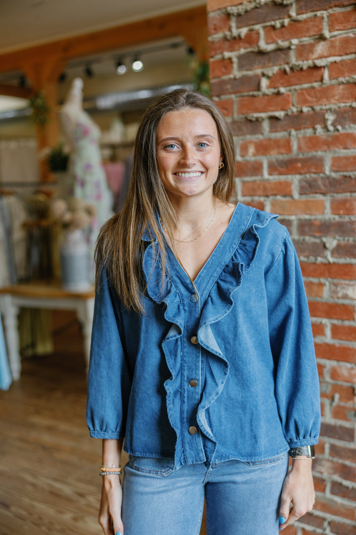 Dana Denim Top