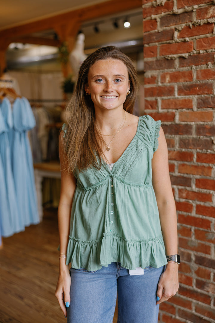 Lila Top - Sage