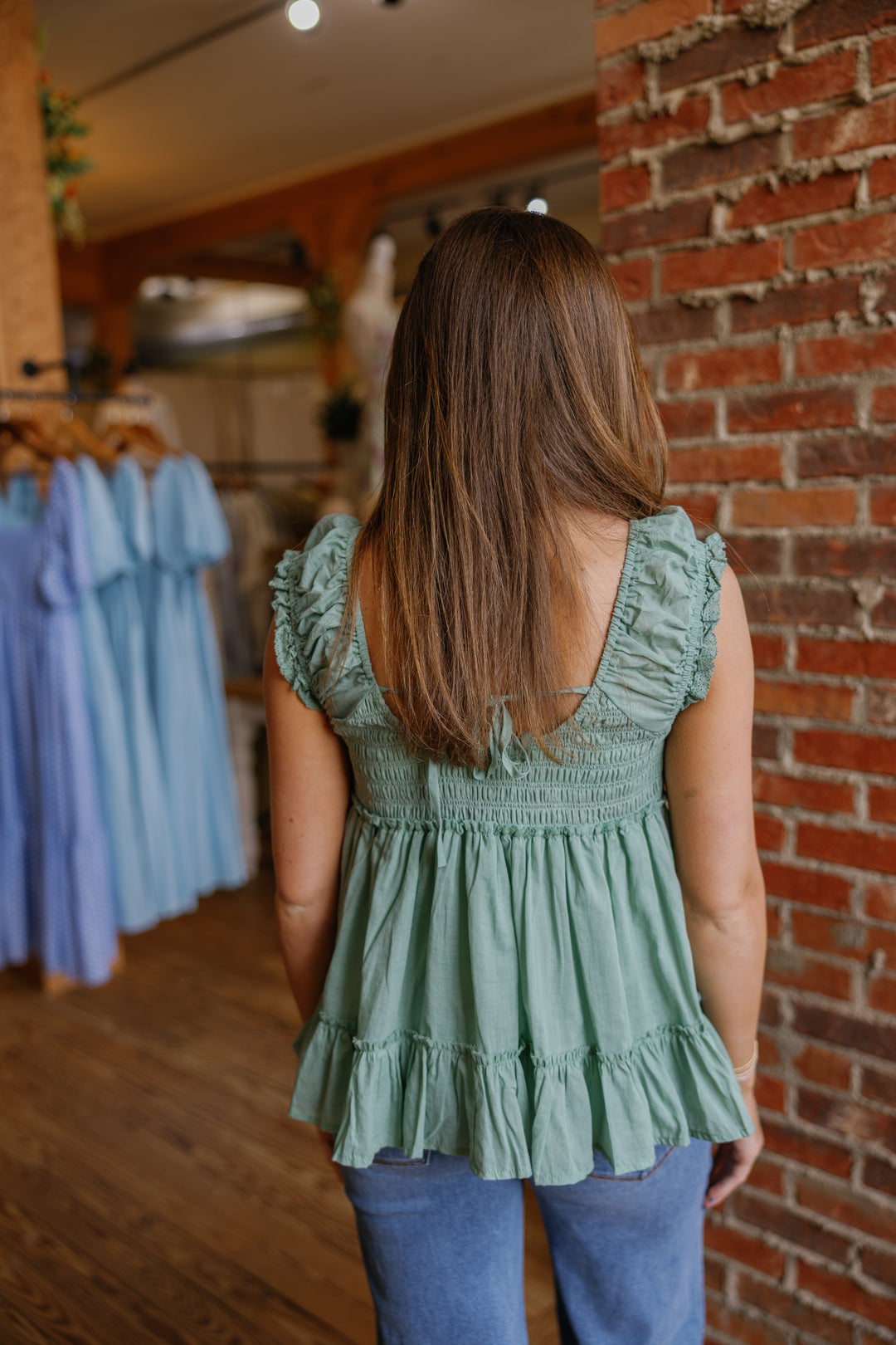 Lila Top - Sage