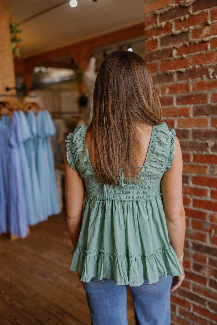 Lila Top - Sage