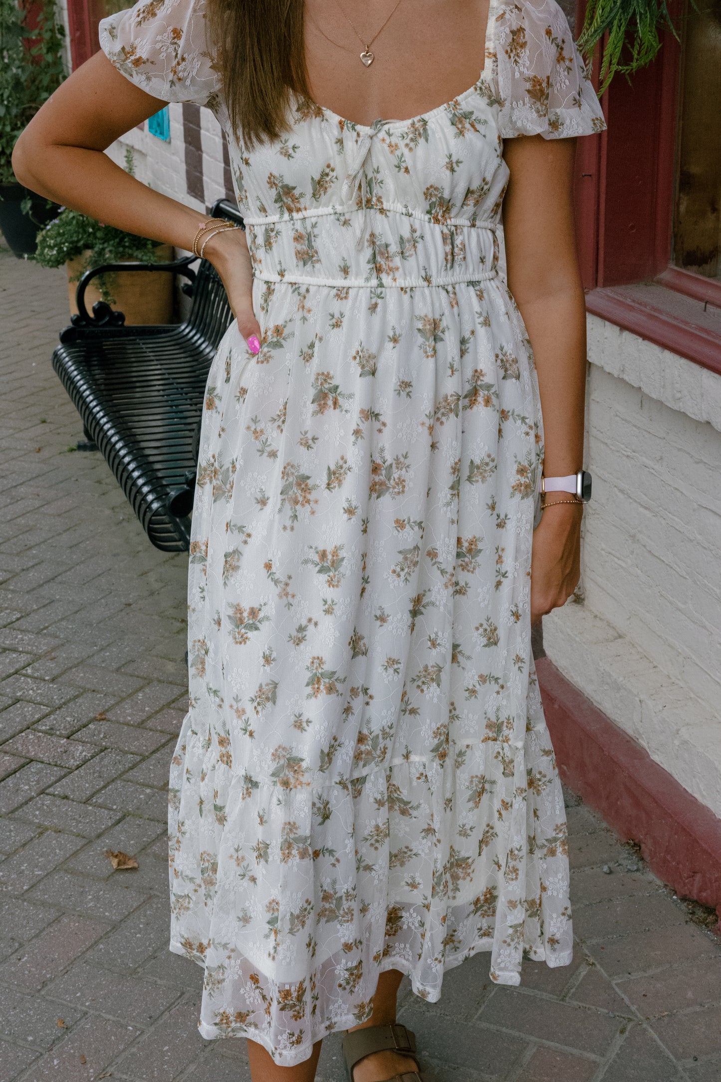 Juliet Midi Dress - Cream