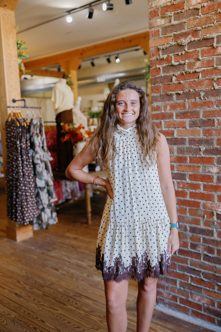 Sophia Polka Dot Mini Dress