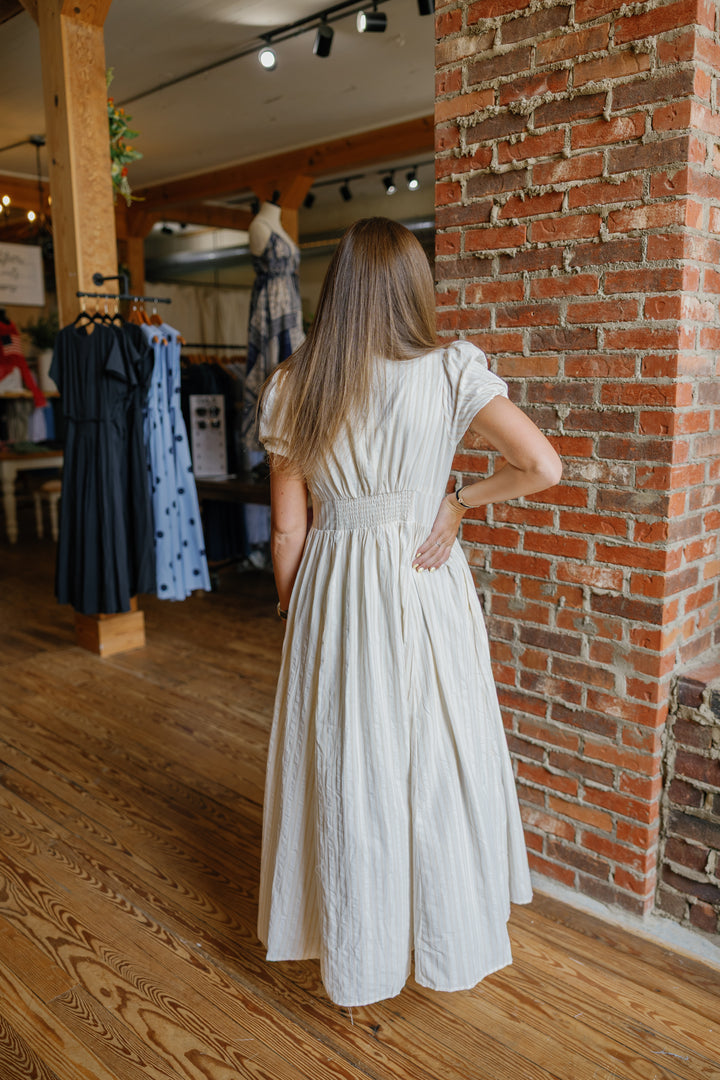 Cameron Midi Dress - Natural