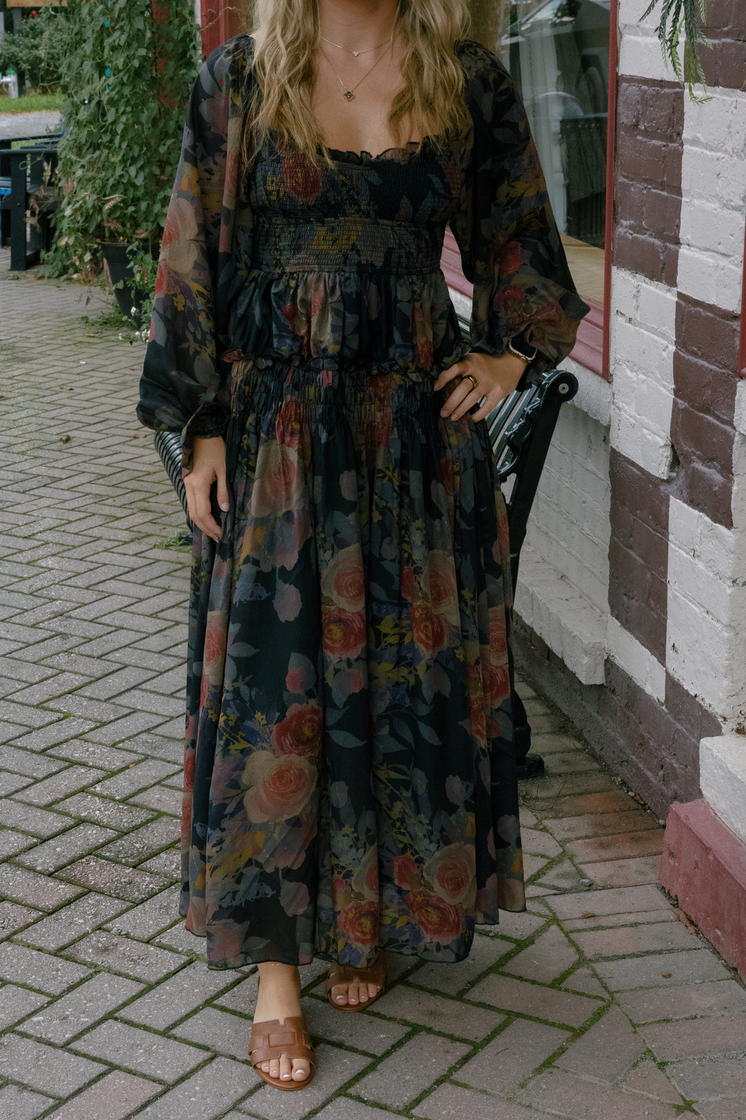 Kelsie Midi Dress - Black