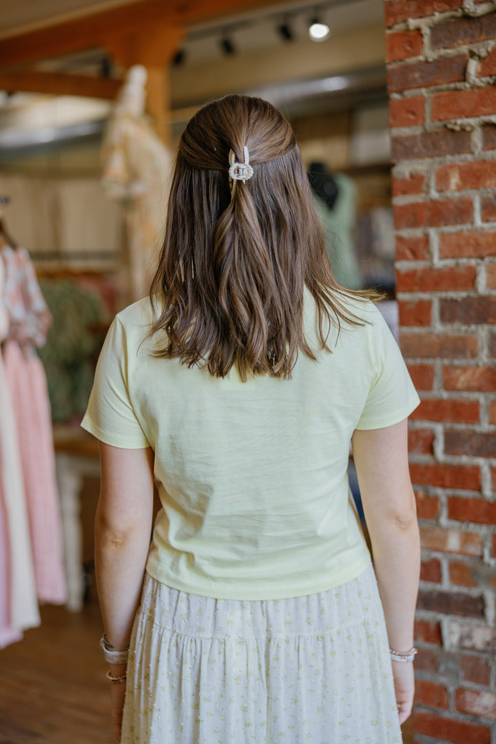 Callie Top - Pale Yellow