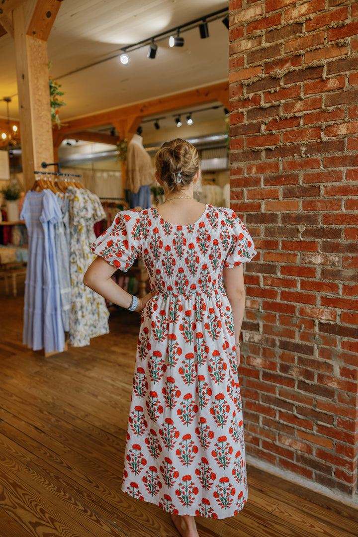 Conley Midi Dress - White