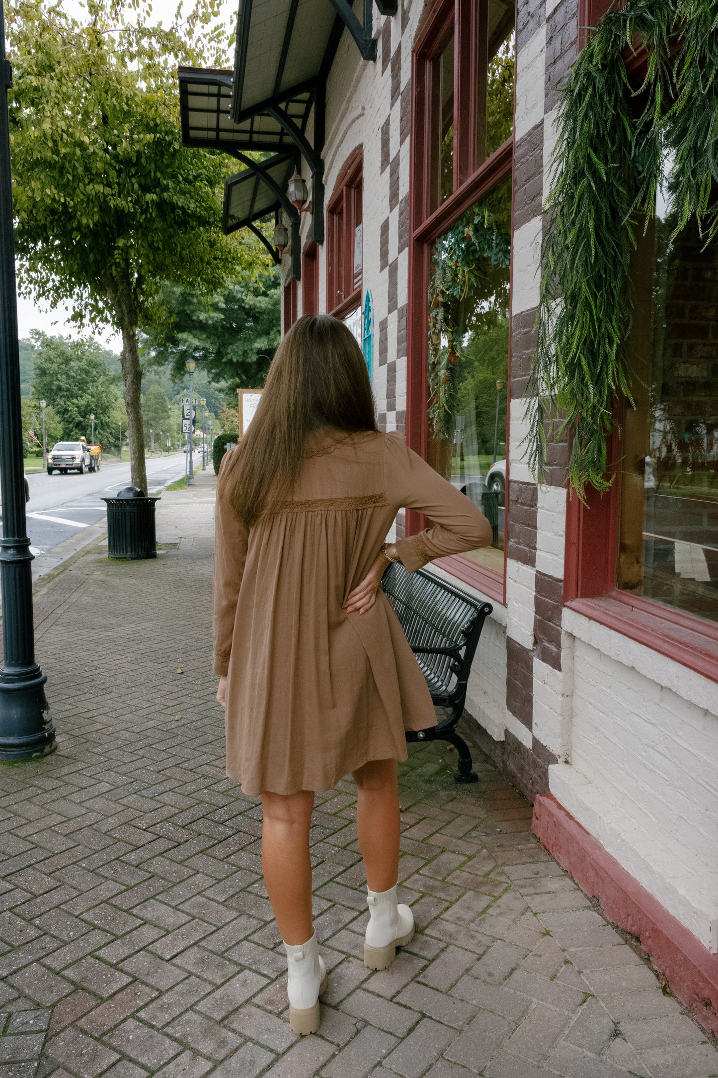 Josie Mini Dress - Mocha