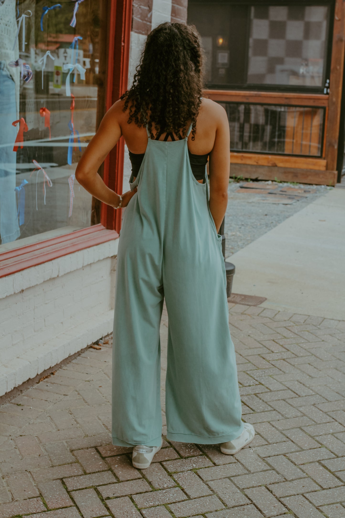 Just You Jumpsuit - Dusty Blue