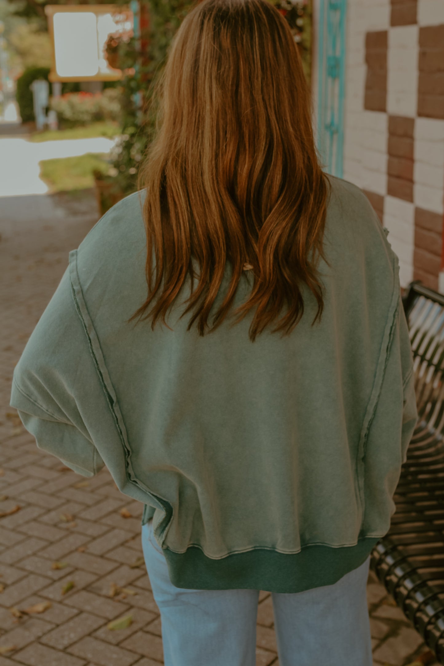 Brooke Pullover Top - Faded Teal