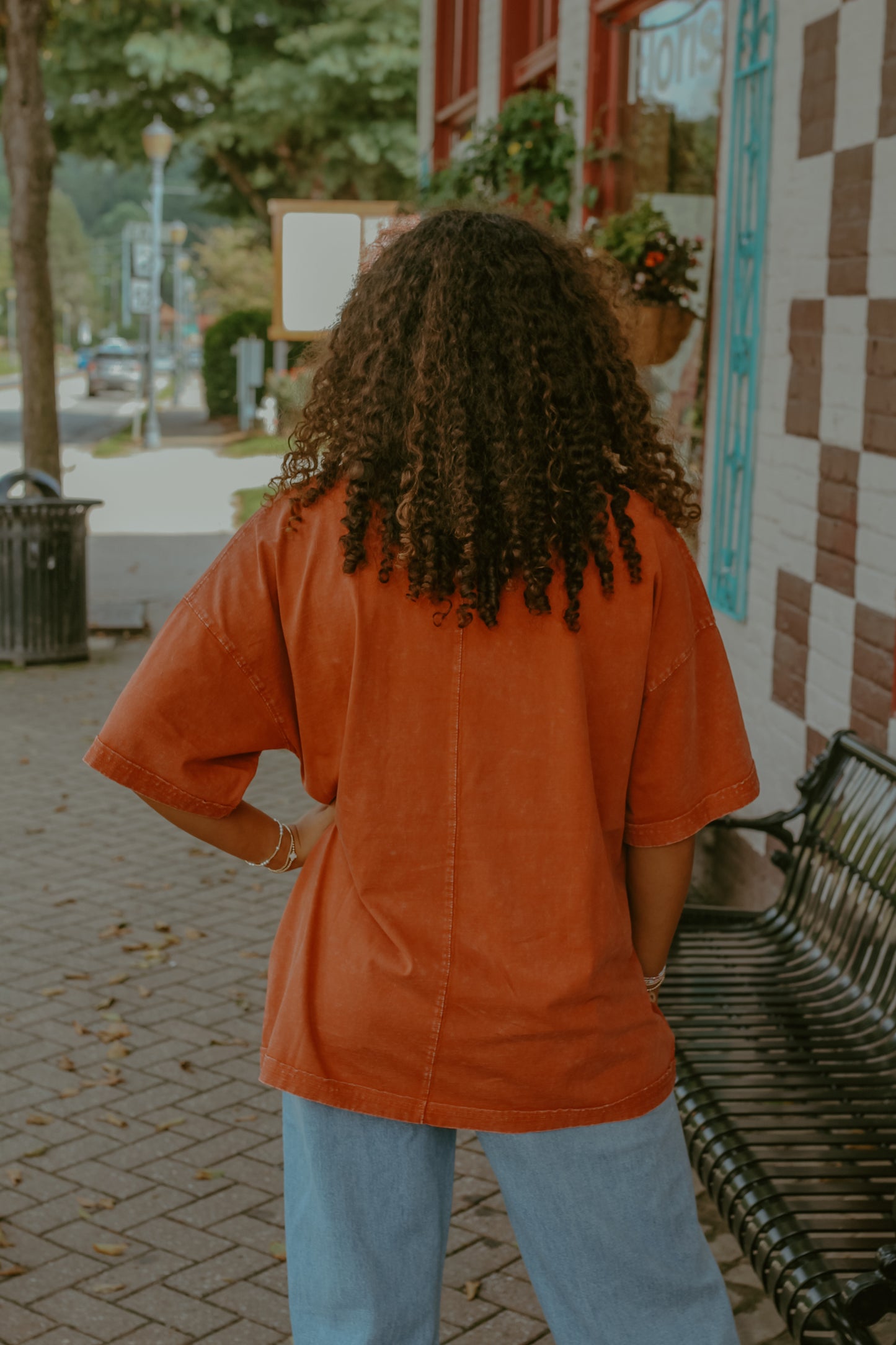 Piper Pocket Tee - Rust