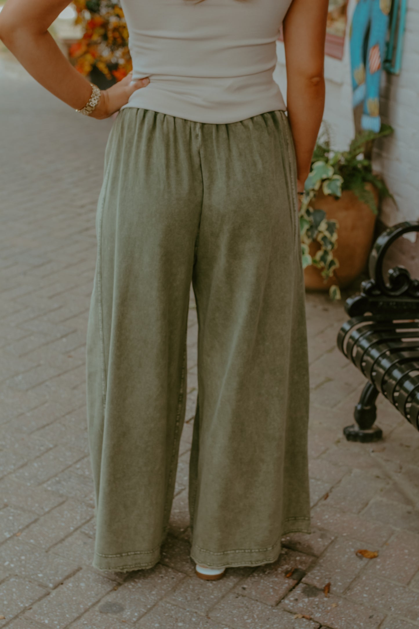 Halsie Pants - Faded Olive