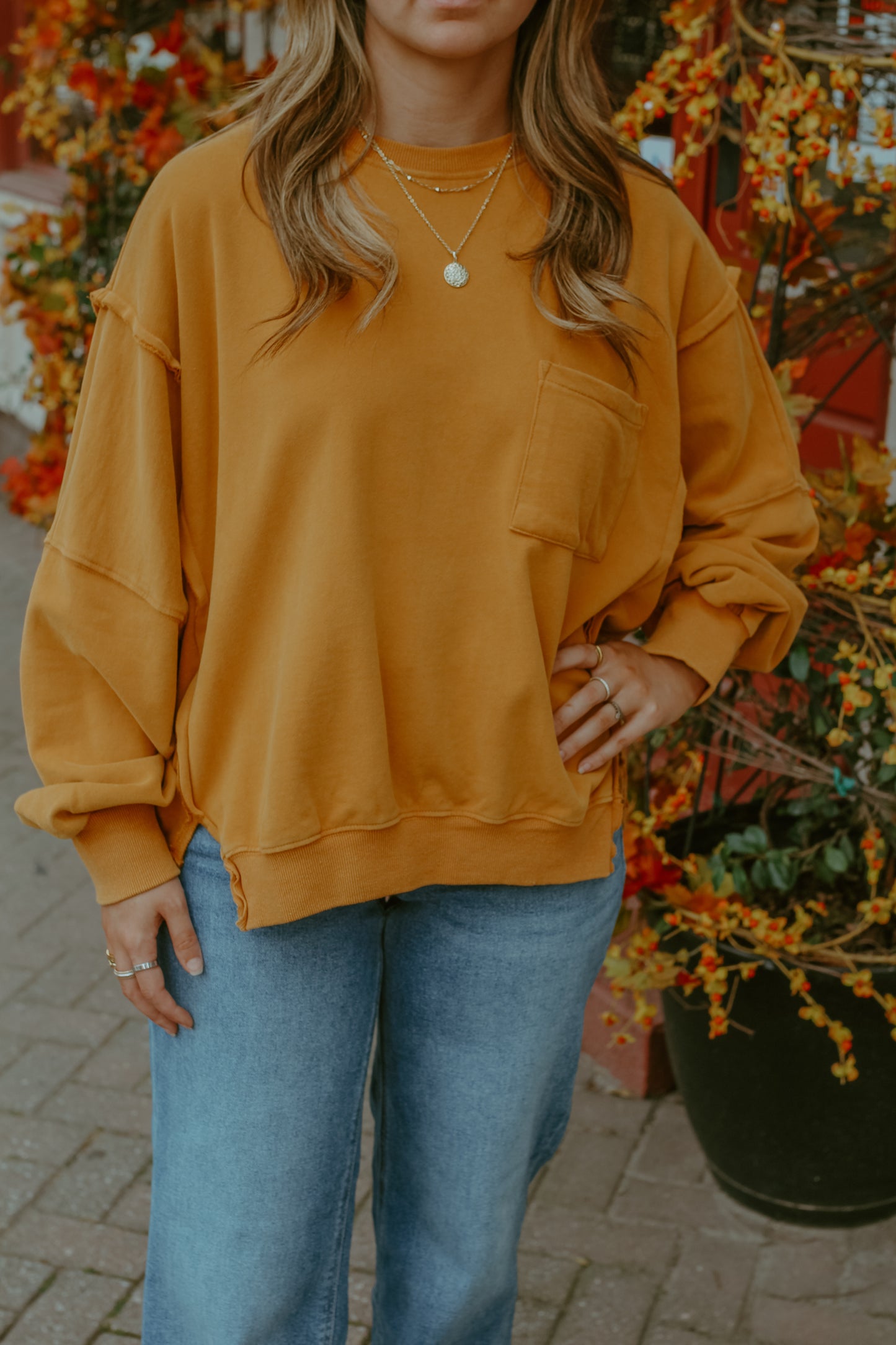 Brooke Pullover Top - Camel