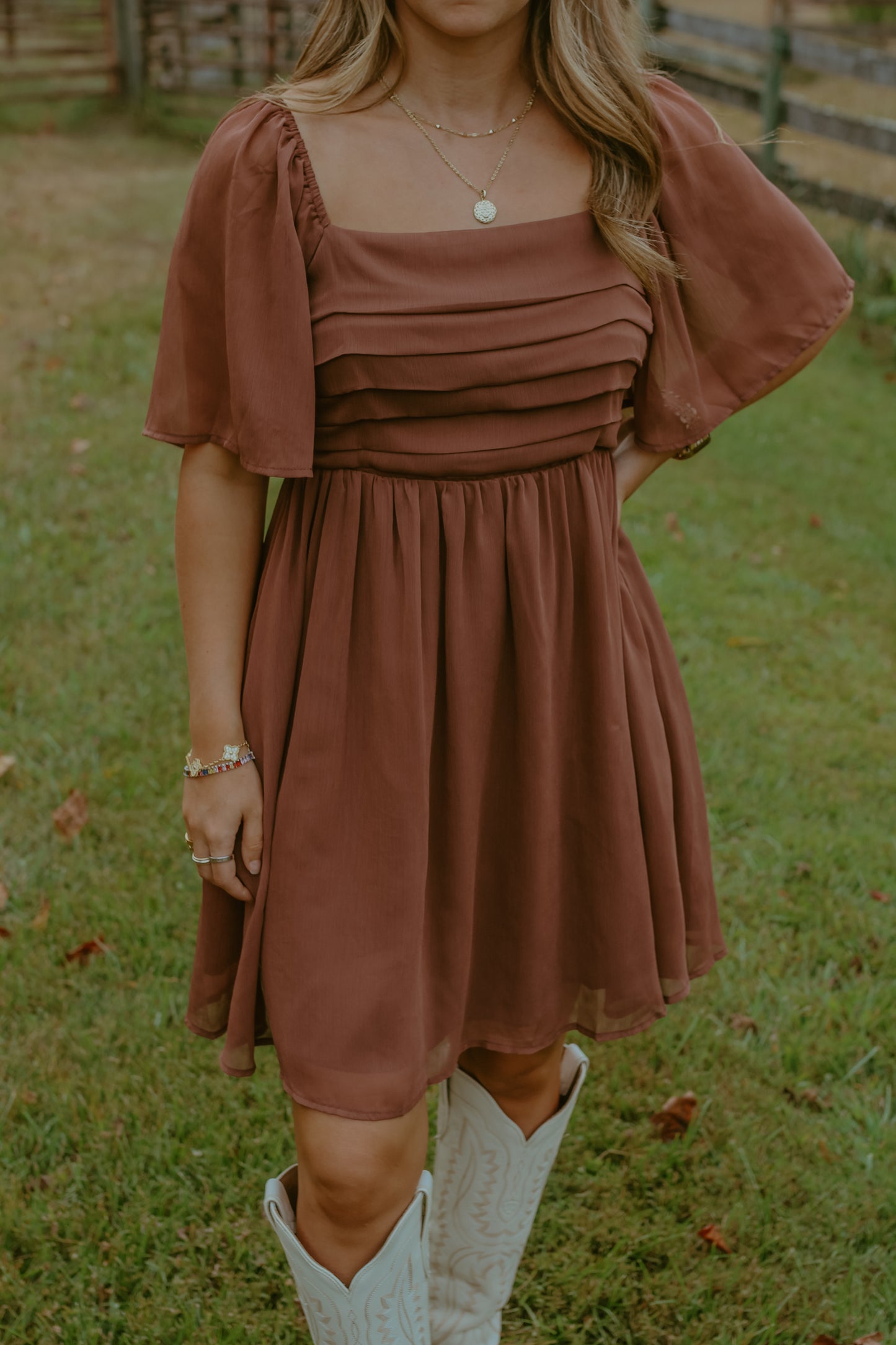 Hope Dress - Brown