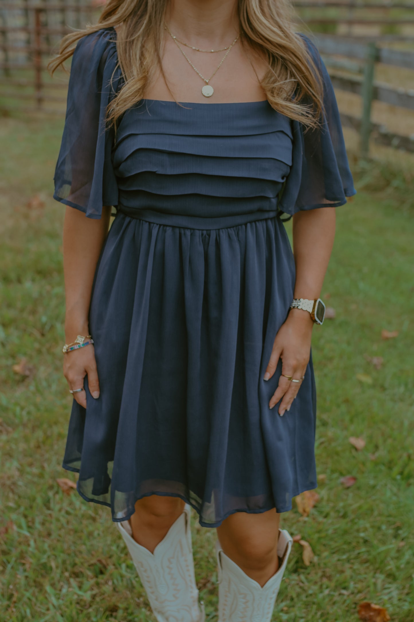 Hope Dress - Navy