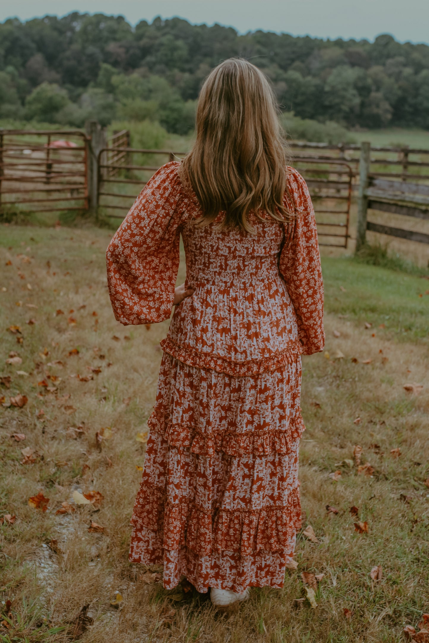 Bella Maxi Dress - Rust