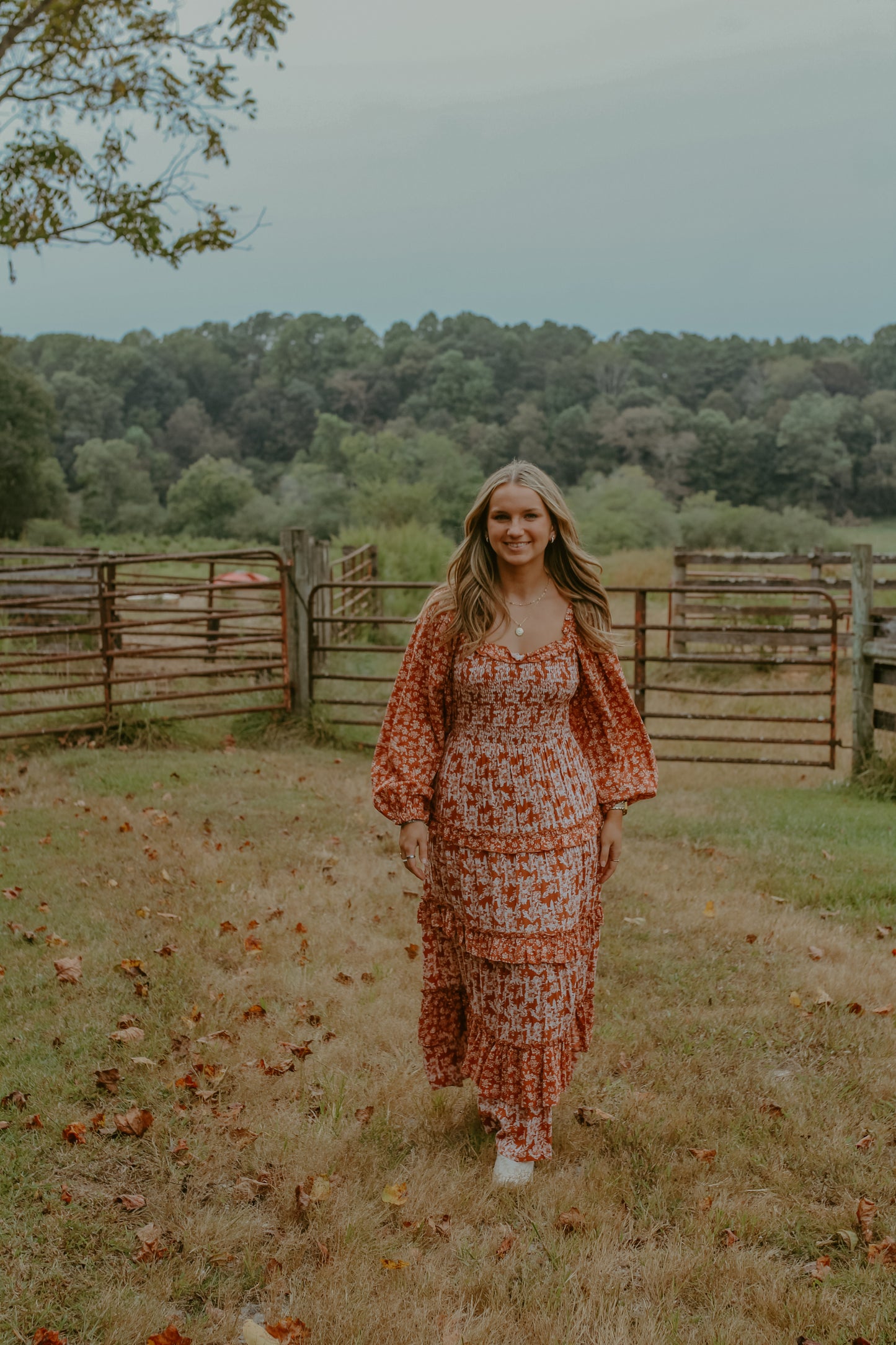 Bella Maxi Dress - Rust