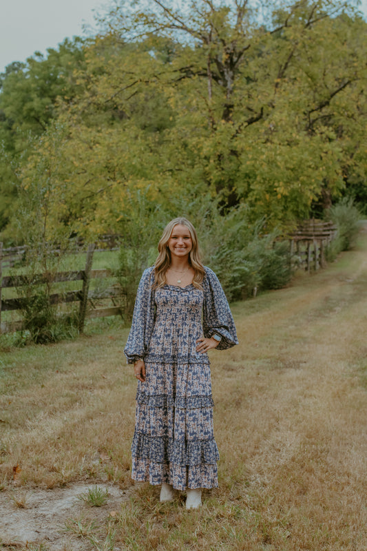 Bella Maxi Dress - Navy