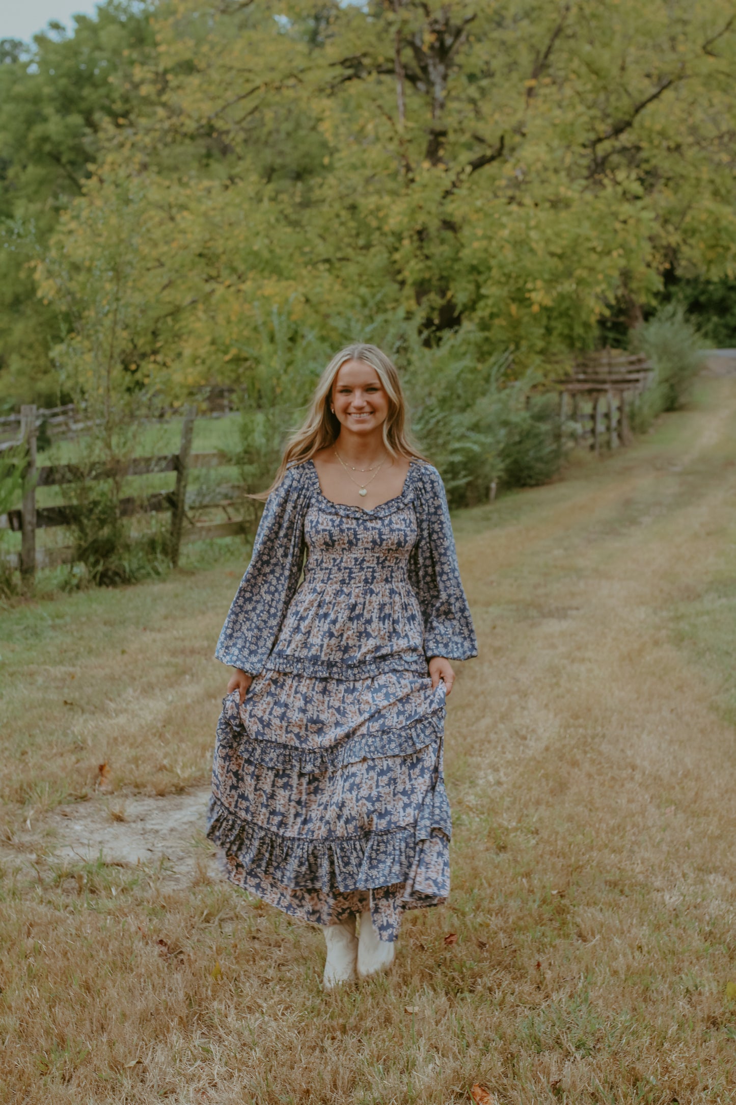 Bella Maxi Dress - Navy