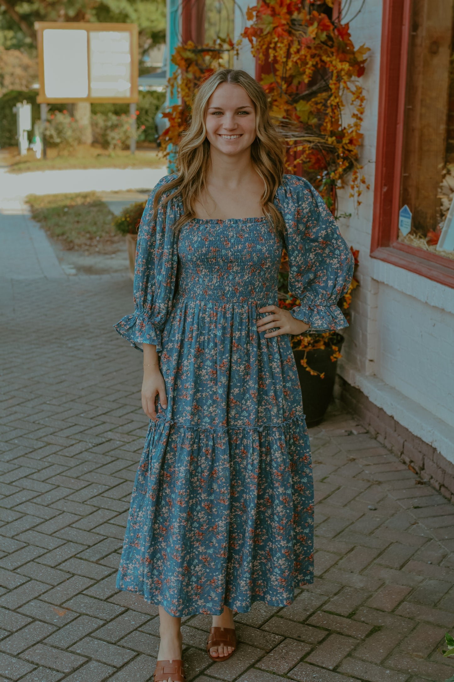 Emma Midi Dress - Teal