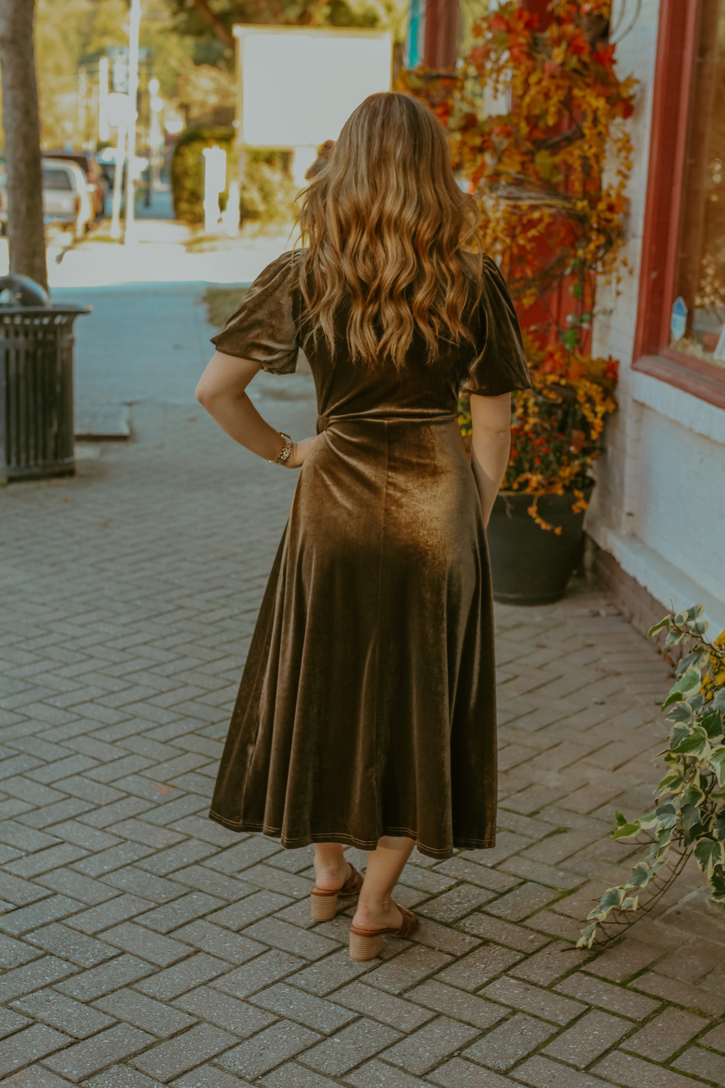 Aviva Midi Dress - Dark Olive