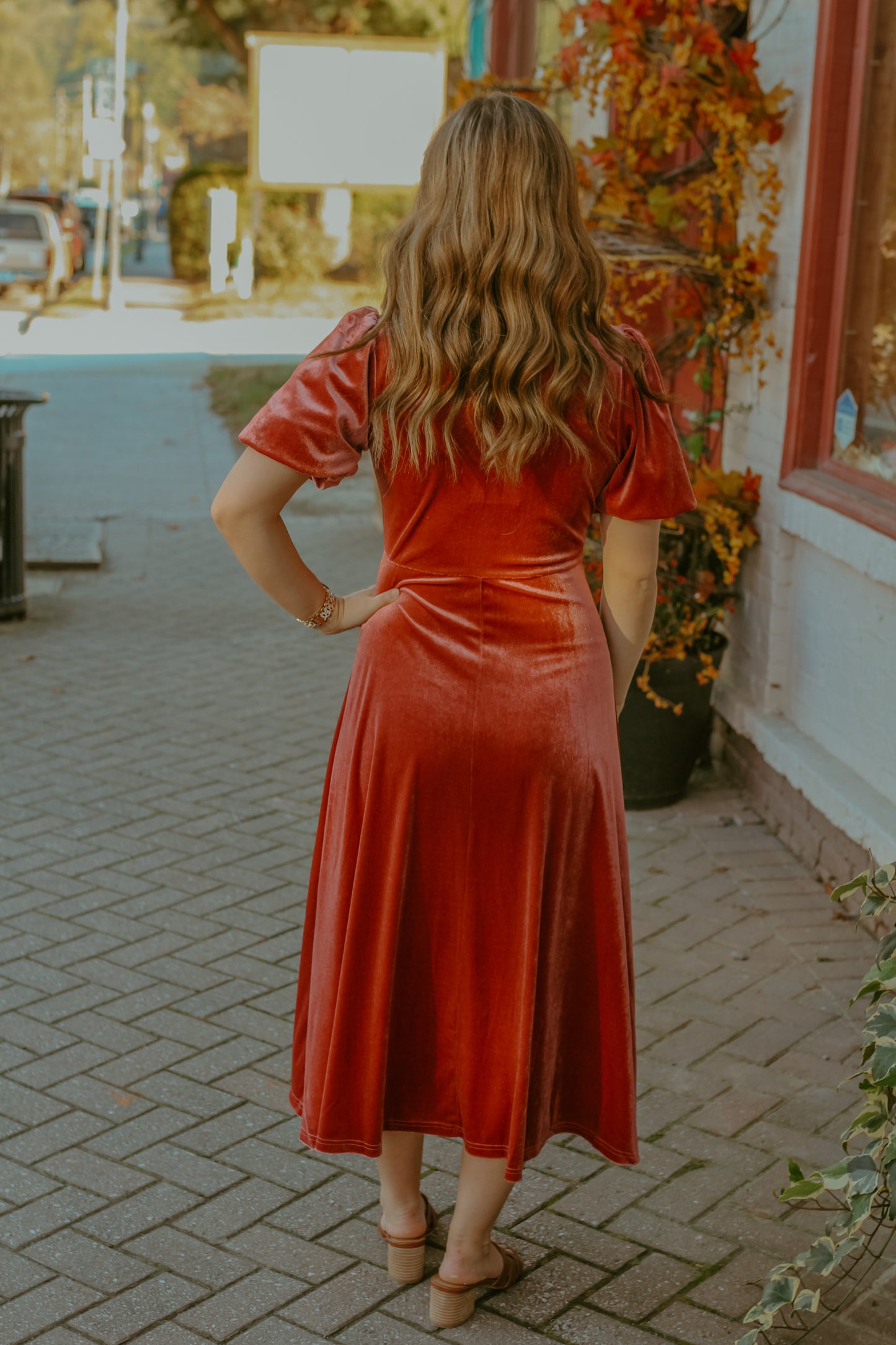 Aviva Midi Dress - Marsala