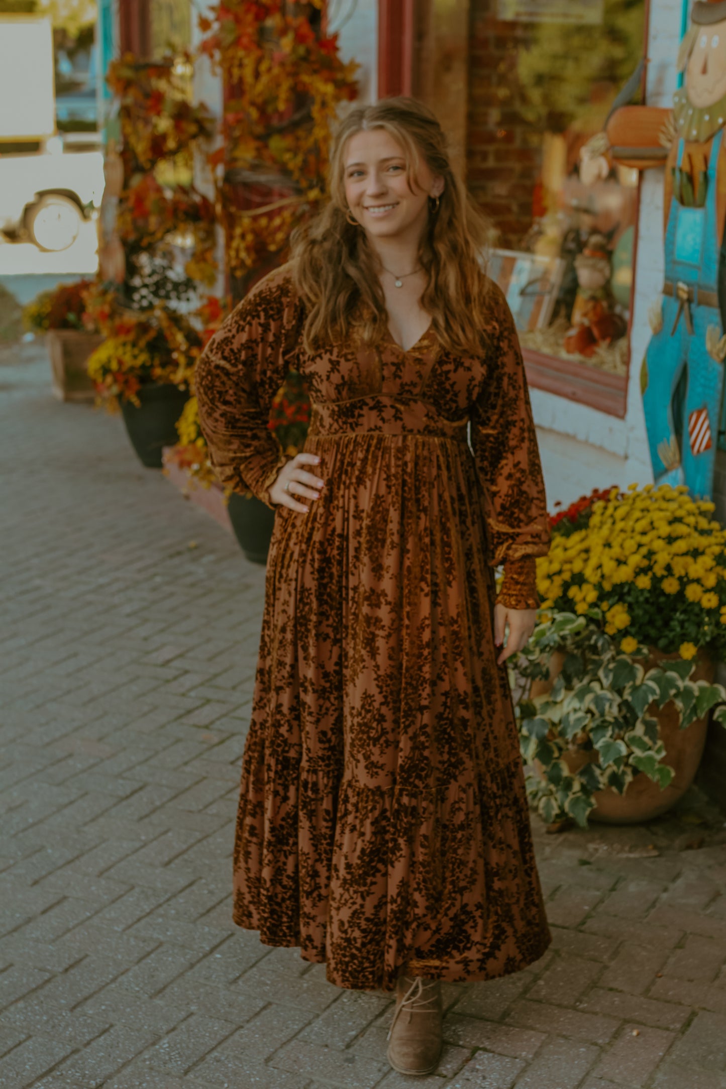 Birdie Midi Dress - Mocha