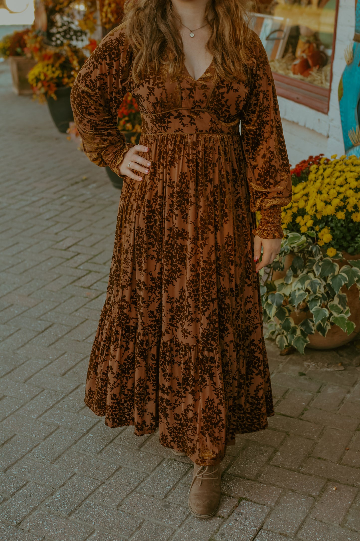 Birdie Midi Dress - Mocha