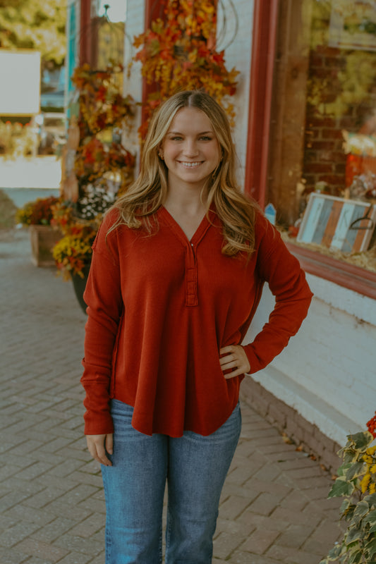 Rowan Top - Burgundy