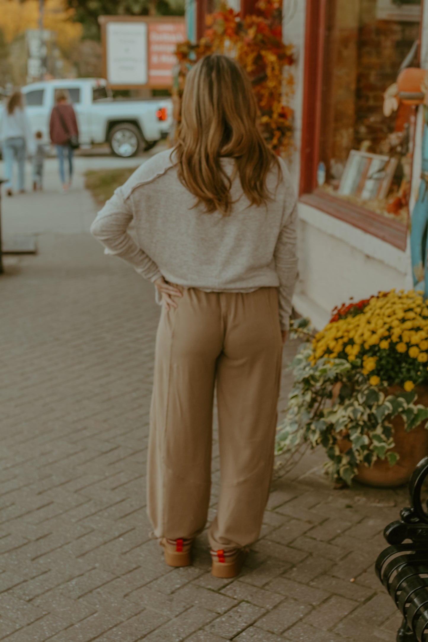 Jadie Jogger Pants - Latte