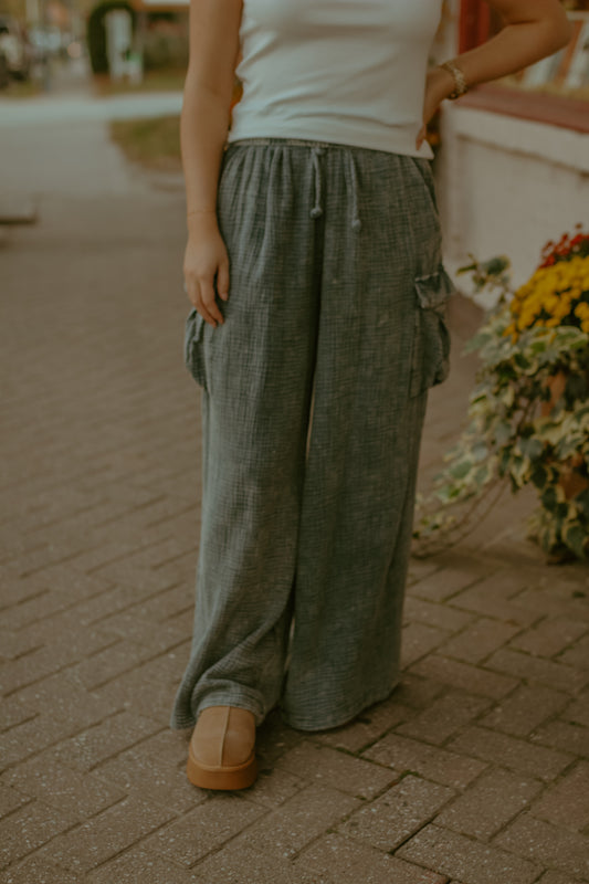 Luna Lounge Pants - Denim Blue