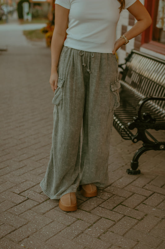 Luna Lounge Pants - Pacific Green