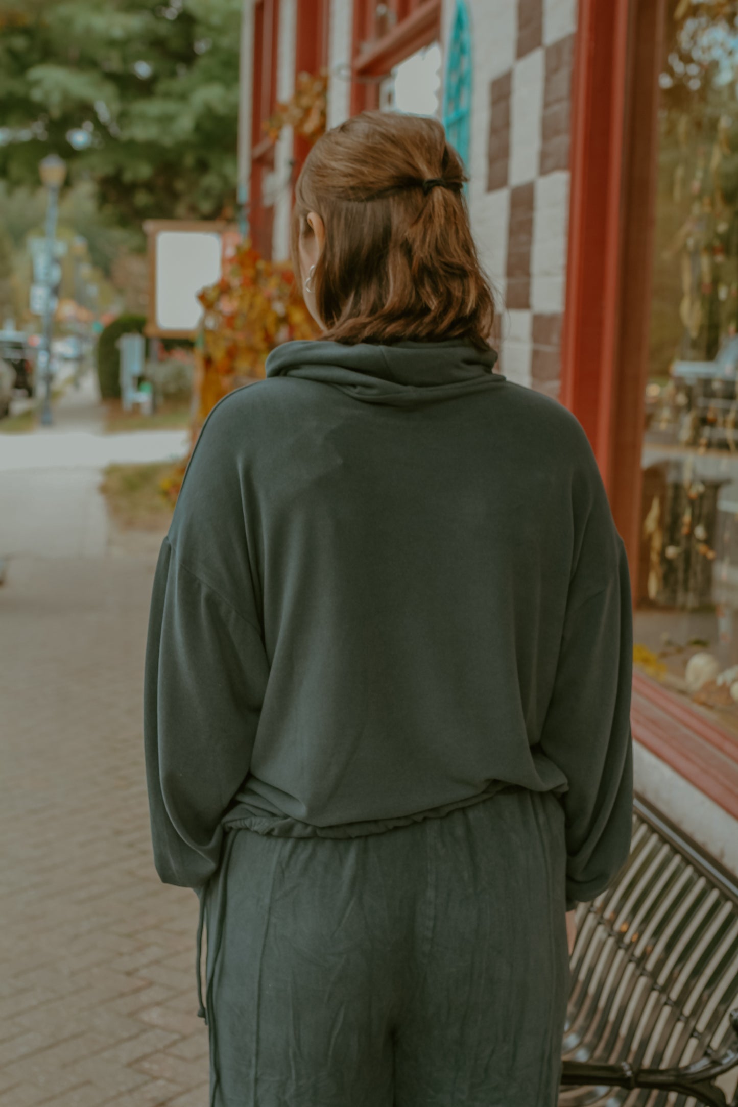 Jadie Lounge Top - Teal Green