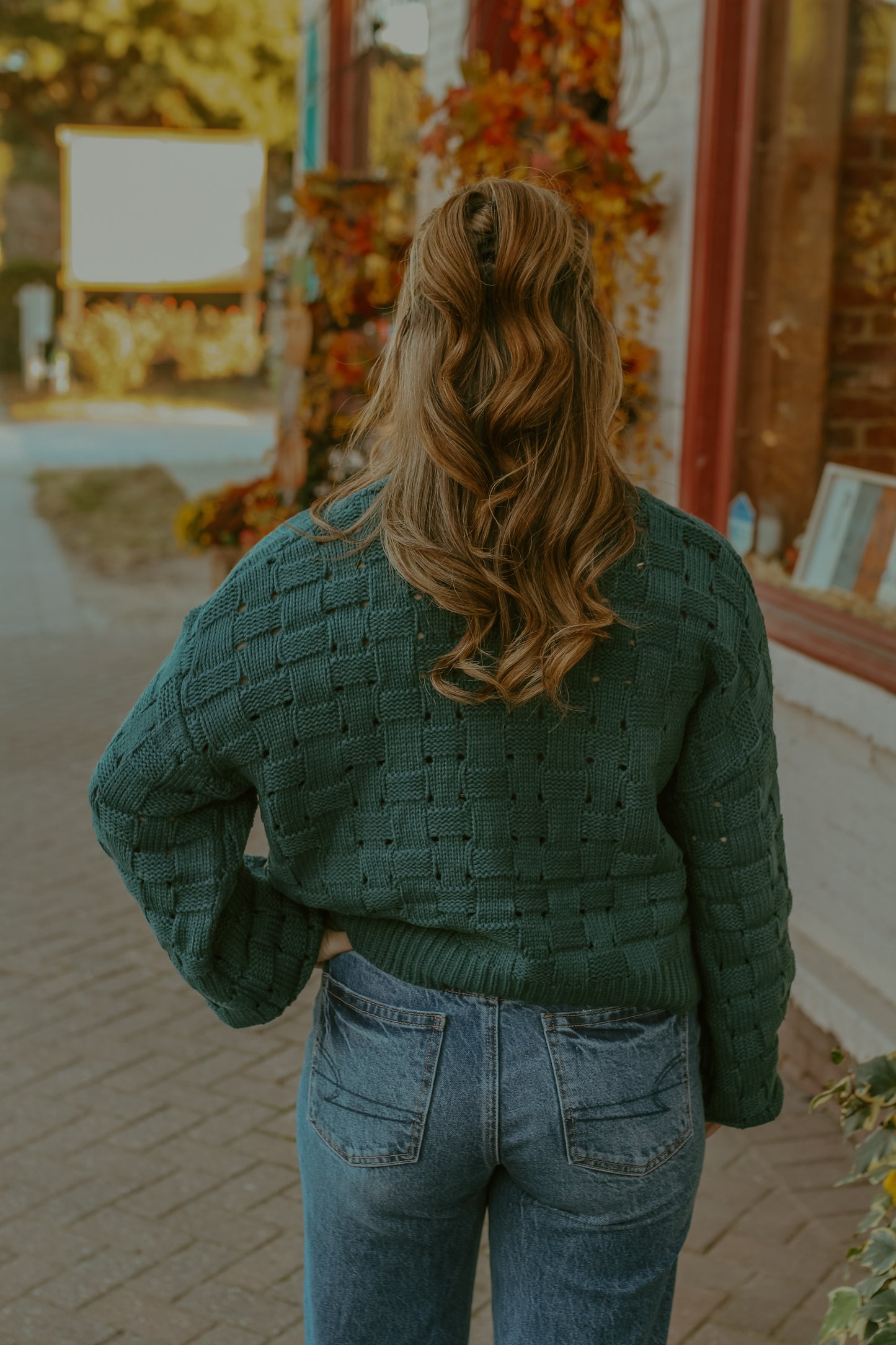 Traci Sweater Top - Teal