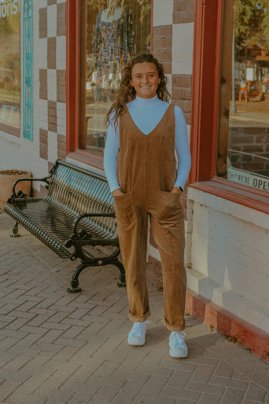 Oaklynn Overalls - Brown