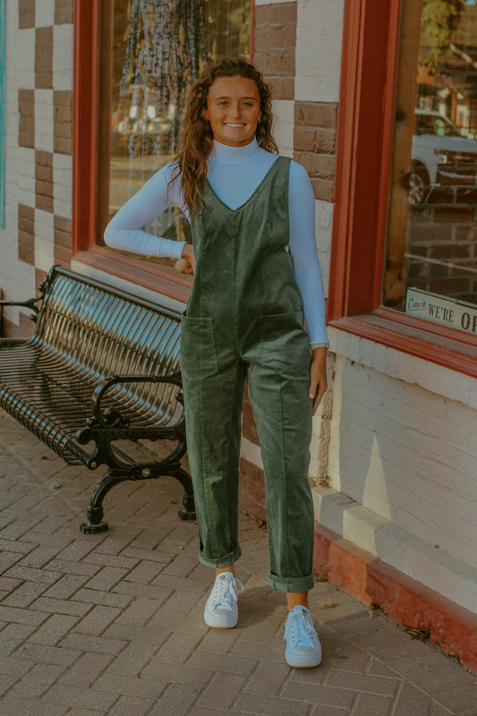 Oaklynn Overalls - Green