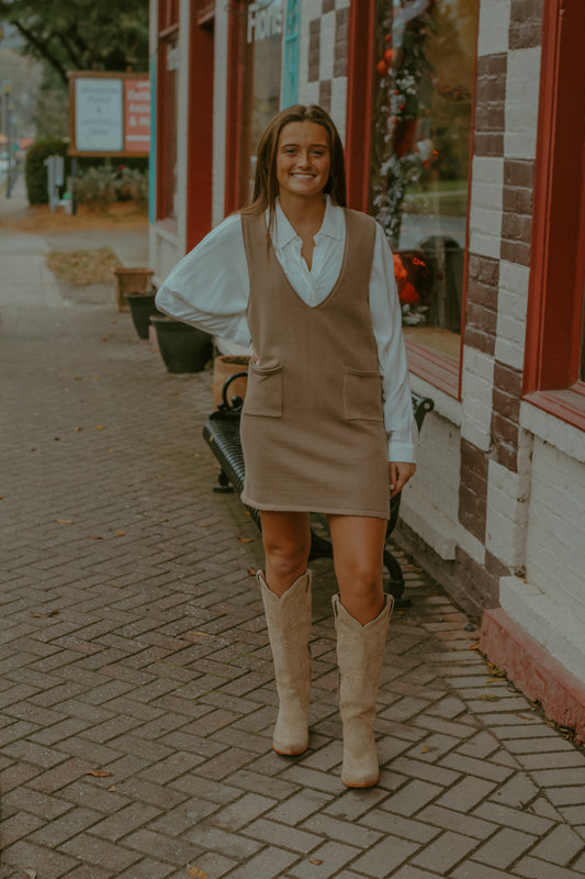 Penelope Tunic Dress - Tan