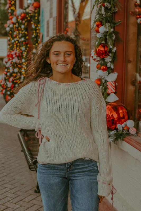 String Of Bows Sweater