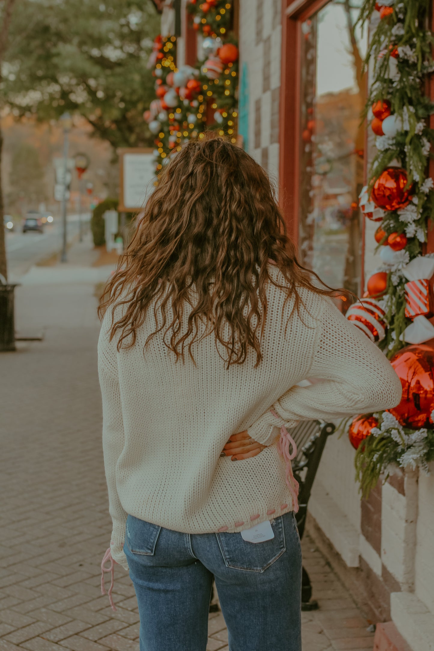 String Of Bows Sweater