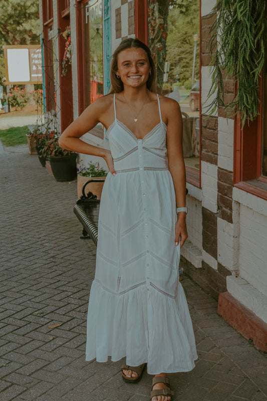 Kelsey Midi Dress - Off White