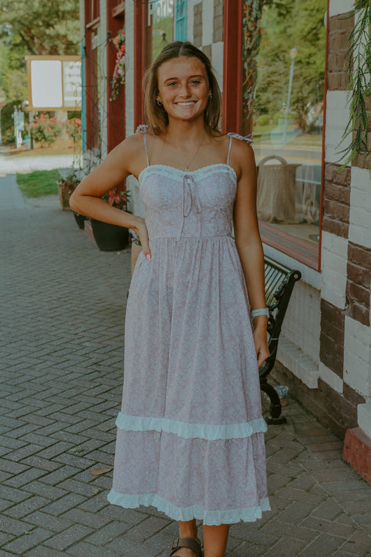 Adeline Midi Dress - Pink