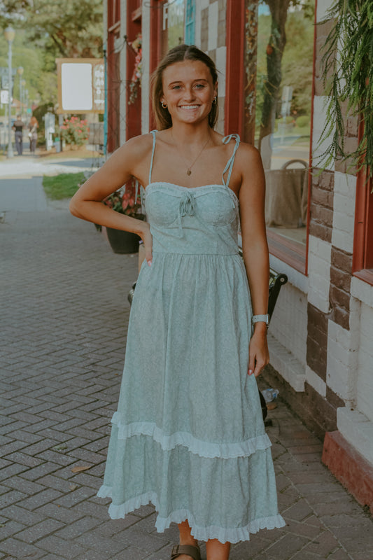 Adeline Midi Dress - Sage