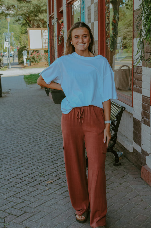 Caelan Cargo Pants - Red